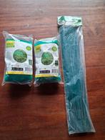 2 tuinnetten + 1 zak planten houders., Ophalen, Nieuw, Plant(en), Steen of Hout