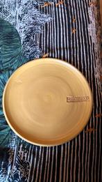 Oker gele decoratie schaal. Zo goed als nieuw, Ophalen, Zo goed als nieuw, Rond, Glas