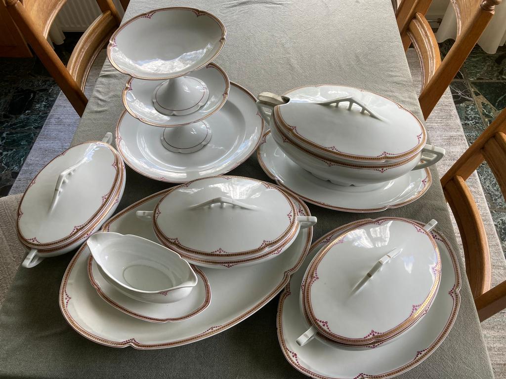 Antiek Imperial PSL Alma porselein servies, terrines/schalen, Ophalen