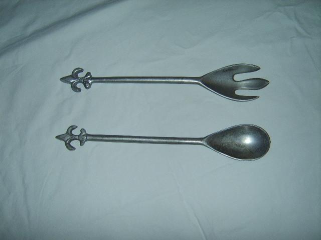 Vintage Sla Bestek Slabestek Aluminium Franse Lelie, Antiek en Kunst, Antiek | Bestek, Ophalen of Verzenden