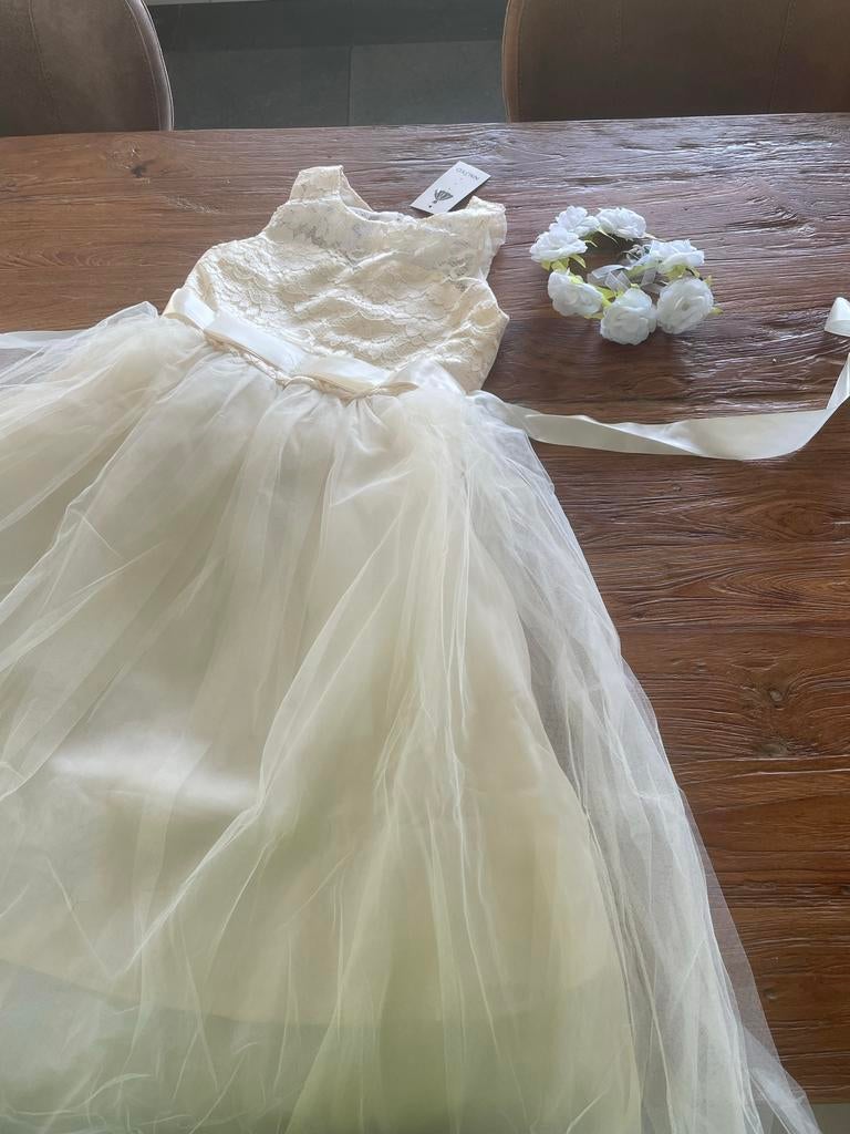 Jurk bruidsmeisje (mt 150), Ophalen of Verzenden, Nieuw, Meisje, Jurk of Rok