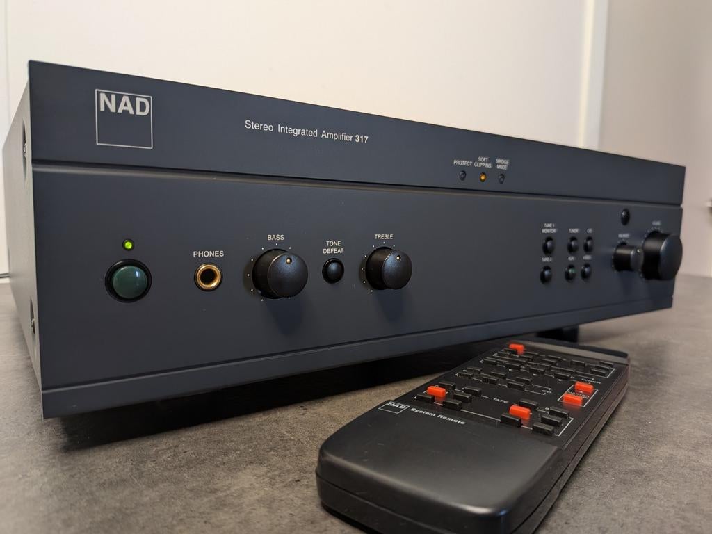 NAD 317 High Current Versterker – Krachtig & Muzikaal. + AB!, Overige merken, Gebruikt, Ophalen of Verzenden, 60 tot 120 watt