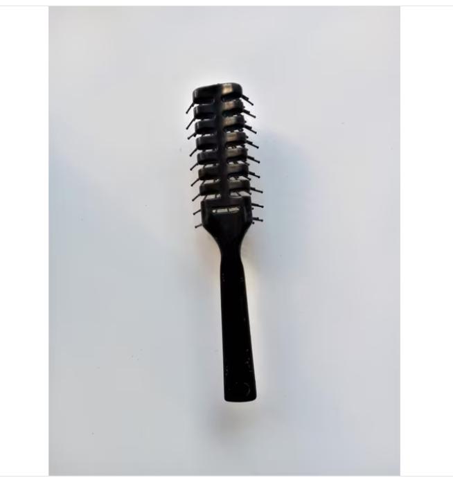 zwarte skeletborstel/vent brush, Ophalen of Verzenden, Zo goed als nieuw, Kam of Borstel