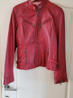 Leren korte Dames Jas 40-42, Maat 42/44 (L), Ophalen of Verzenden, Rood, Onbekend