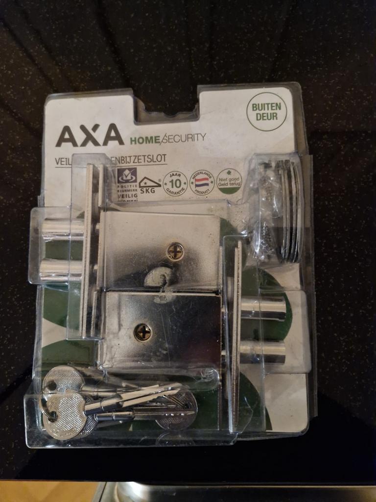AXA Veiligheid Penbijzetslot voor Buitendeur - Nieuw, Ophalen, Nieuw, IJzer, Slot