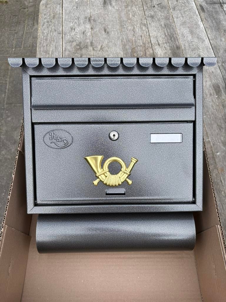 Brievenbus met posthoorn nieuw!, Ophalen of Verzenden, Zo goed als nieuw