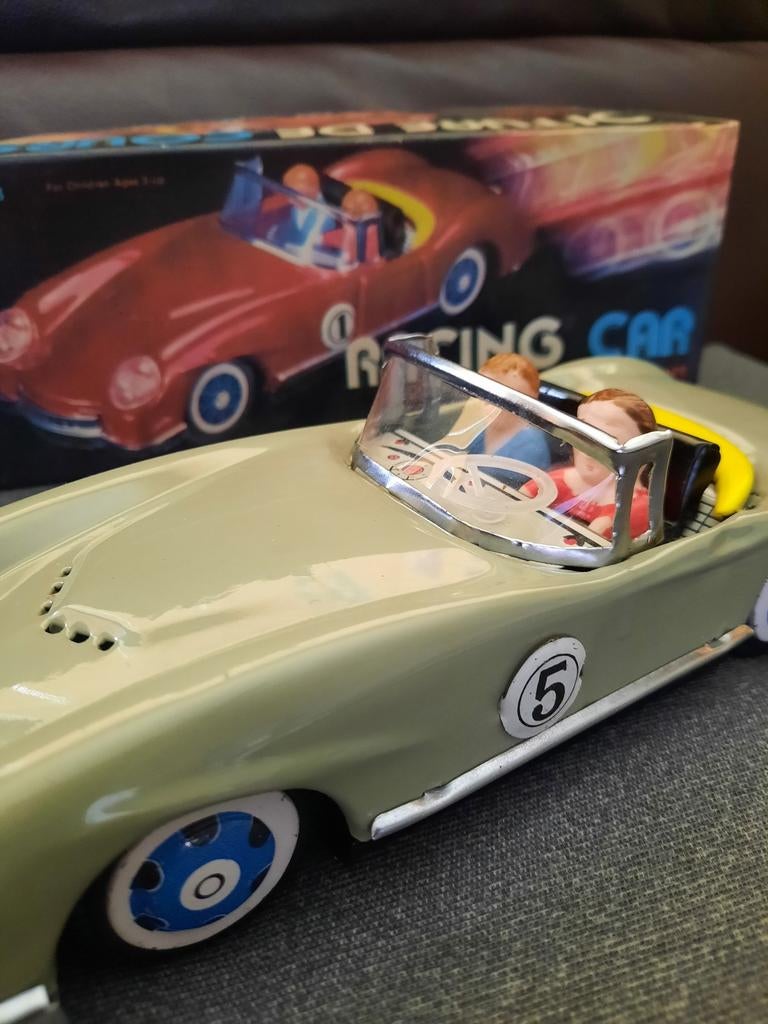 Vintage Race Auto met Originele Doos - Klassiek Speelgoed, Ophalen of Verzenden, Gebruikt