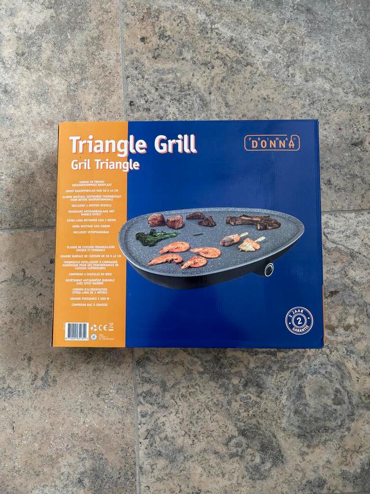Prima Donna Triangle Grill, Witgoed en Apparatuur, Gourmetstellen, Nieuw, 4 t/m 7 personen, Ophalen of Verzenden