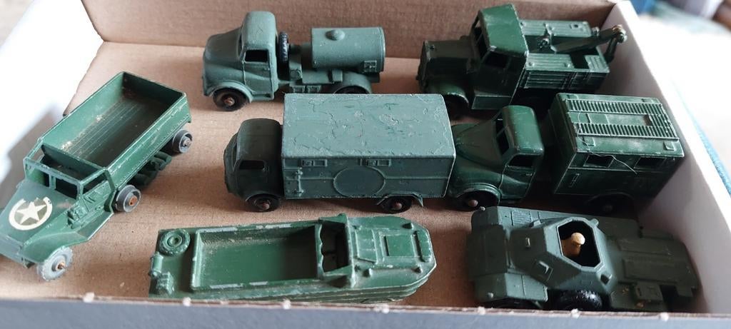 MLK 0417 MATCHBOX DIVERSE LEGERVOERTUIGEN, Ophalen of Verzenden, Gebruikt, Auto