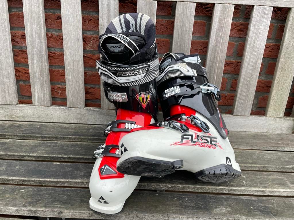 Fischer skischoenen maat 45 (28,5) netjes onderhouden, Ophalen, 100 tot 140 cm, Schoenen, Skiën