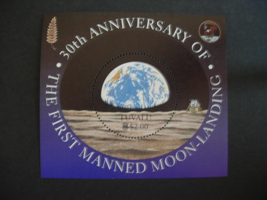 Tuvalu Eerste bemande maanlanding 30 jaar 1999, Postzegels en Munten, Verzenden, Postfris