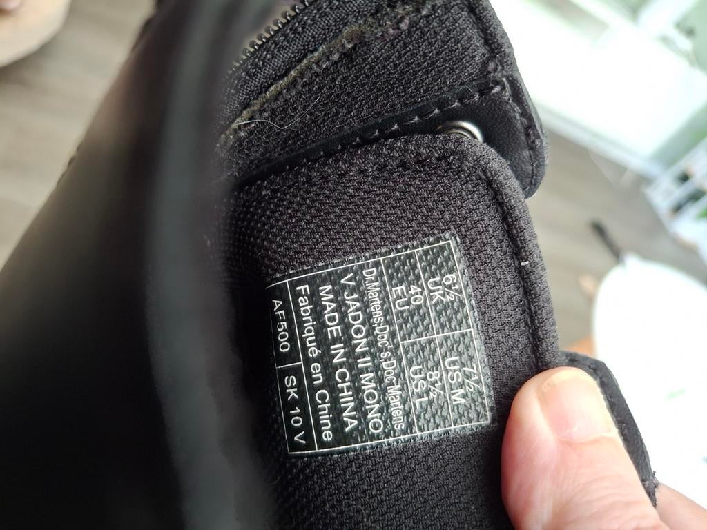 Dr. Martens VK500 Mono Zwart - Zo goed als nieuw, maat 40, Kleding | Dames, Zwart, Lage of Enkellaarzen, Ophalen of Verzenden