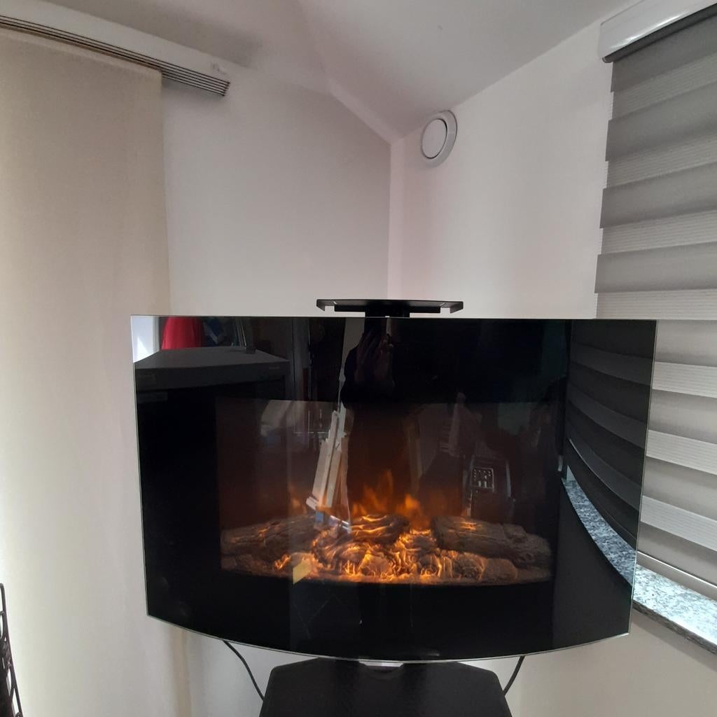 Elektrische haard met 2 warmtestanden en sfeerfunctie, Ophalen