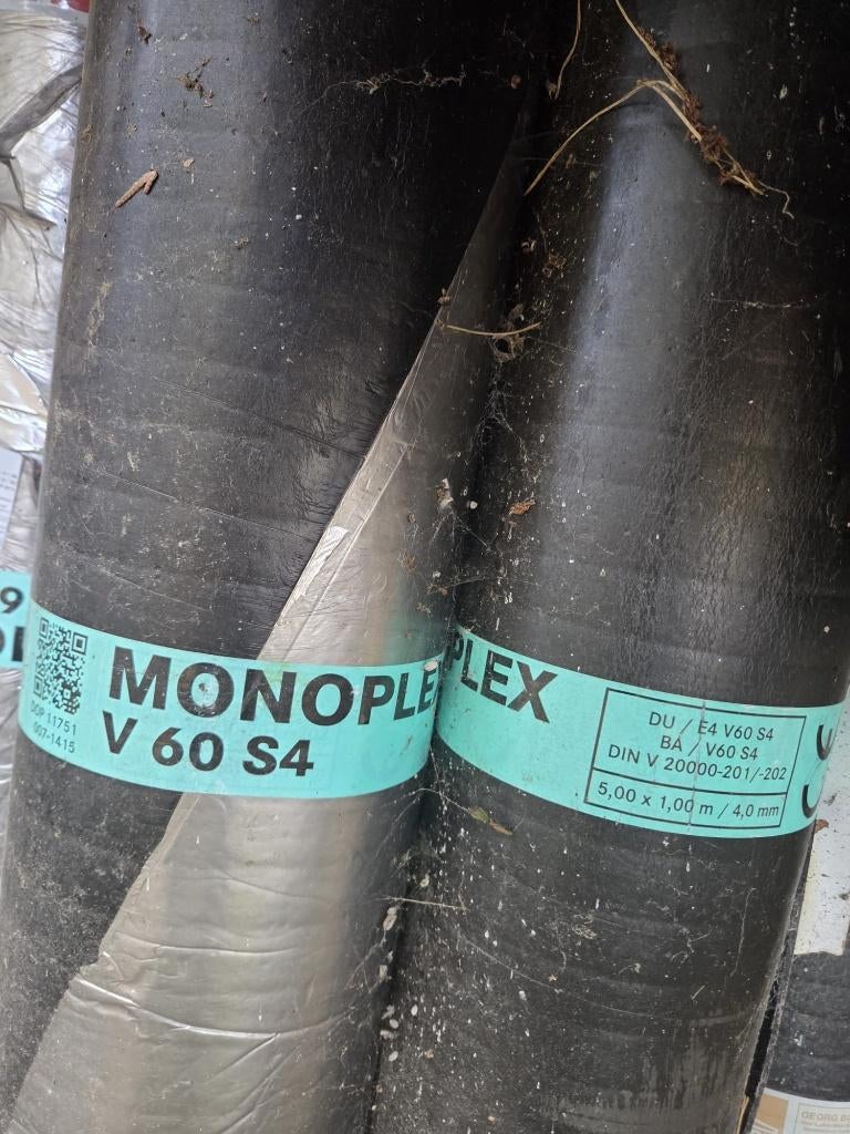 Dakleer bitumenrol BÖRNER restant bouw | met/zonder beslag, Ophalen, Overige materialen, Zwart, Nieuw