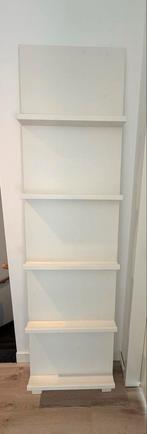 Witte houten boekenrek / wandplank, Ophalen, Met plank(en), Gebruikt, 200 cm of meer