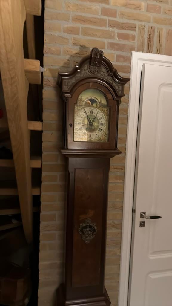 Mooie staande klok warmink Westminster de dubbel kap ik, Antiek en Kunst, Ophalen of Verzenden