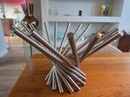 Design fruitschaal RVS, Huis en Inrichting, Ophalen of Verzenden, Rond