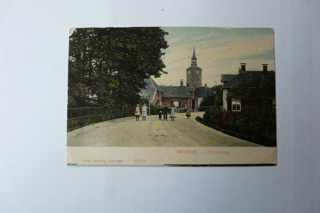 briefkaart Heerde Dorpsweg begin 1900, Ophalen of Verzenden, Voor 1920, Ongelopen, Gelderland
