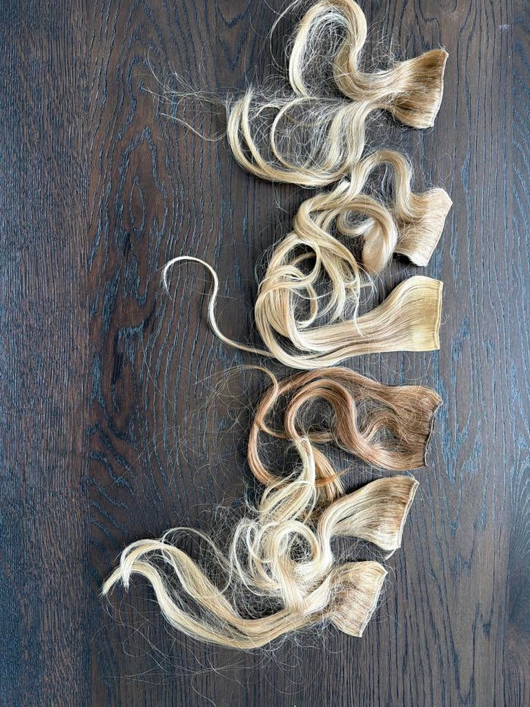 Balmain haar extensions - diverse kleuren, Ophalen of Verzenden, Gebruikt, Pruik of Haarverlenging