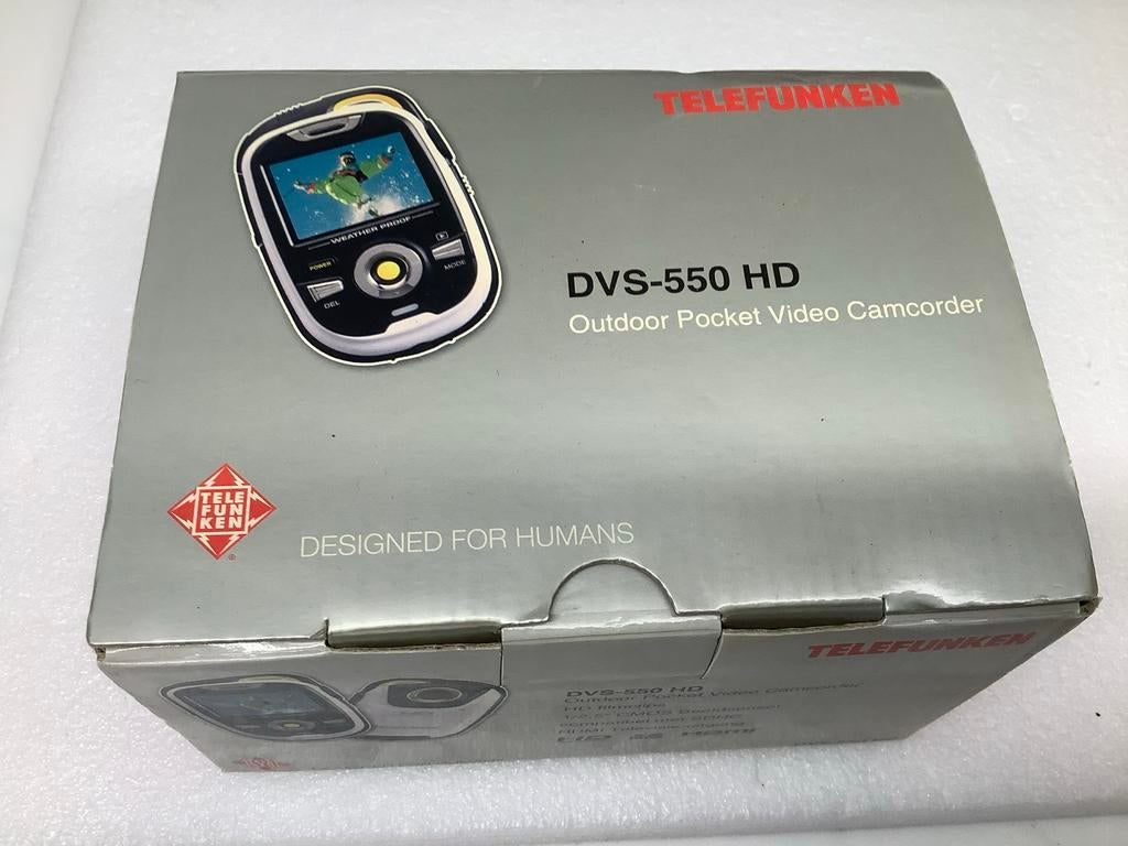 Telefunken DVS-550 HD Outdoor Pocket Video Camcorder, Audio, Tv en Foto, Videocamera's Digitaal, Zo goed als nieuw, Camera, Overige soorten