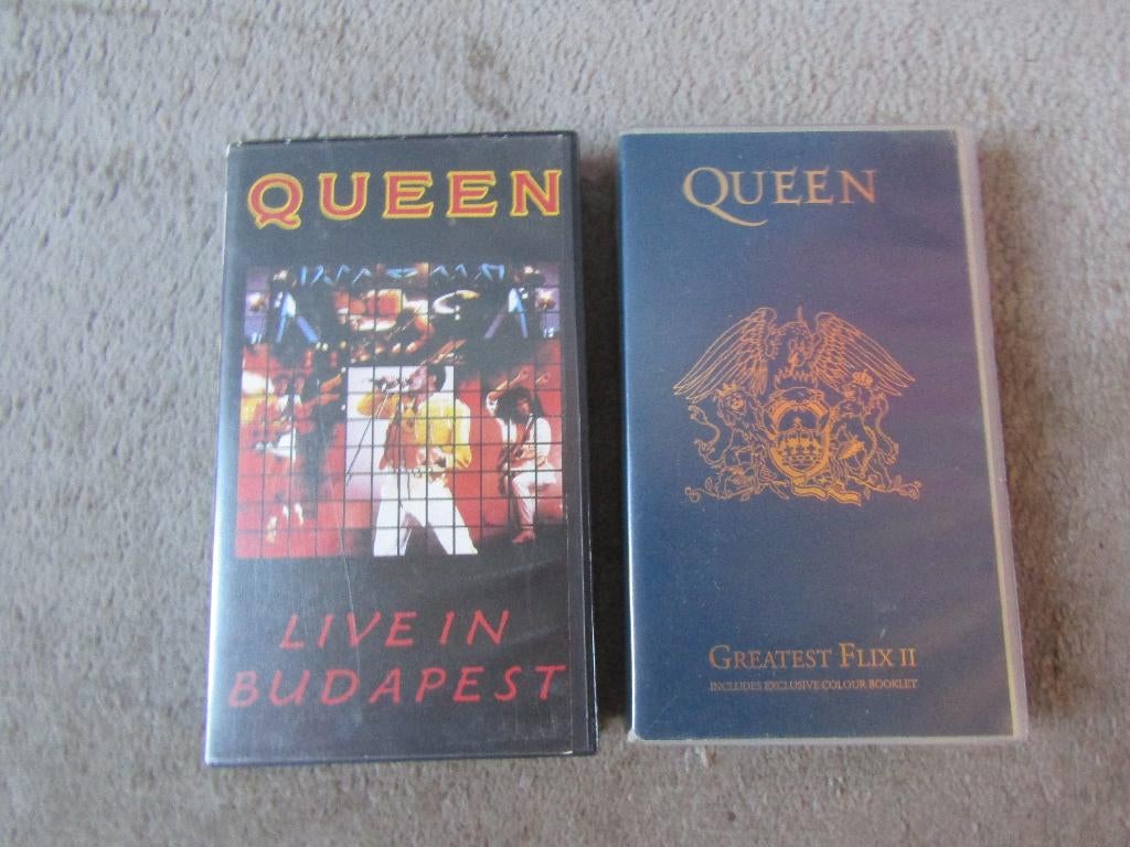 2 Videobanden van Queen ALLEEN OPHALEN, Alle leeftijden, Ophalen, Gebruikt, Muziek en Concerten