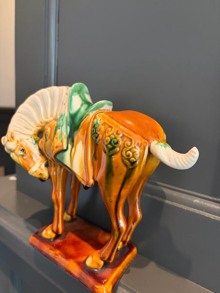 Tang Sancai-stijl paard keramiek, Ophalen of Verzenden