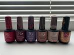 Pink Gellac set  6 kleuren + base/shine + UV lamp, Ophalen of Verzenden, Zo goed als nieuw, Overige kleuren, Handen en Nagels