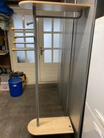 Moderne kapstok met 4 haken en hoedenplank, Ophalen, Gebruikt, Metaal, Staande kapstok