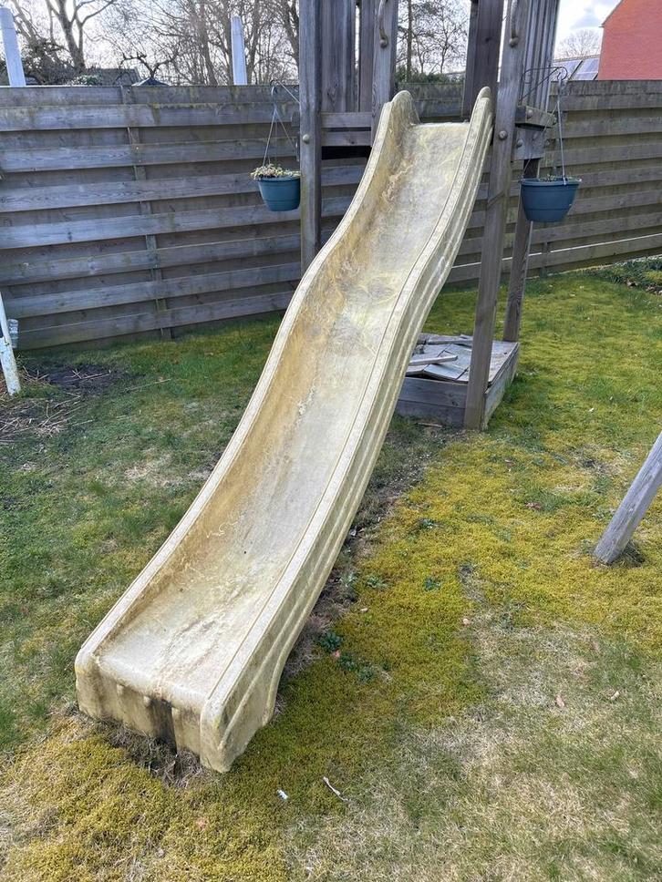 Gele glijbaan 2,90m, Kinderen en Baby's, Speelgoed | Buiten | Los speelgoed, Gebruikt, Ophalen