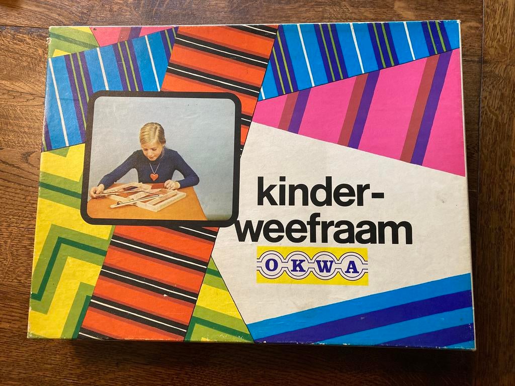 OKWA Kinderweefraam compleet met garen, Ophalen of Verzenden, Zo goed als nieuw