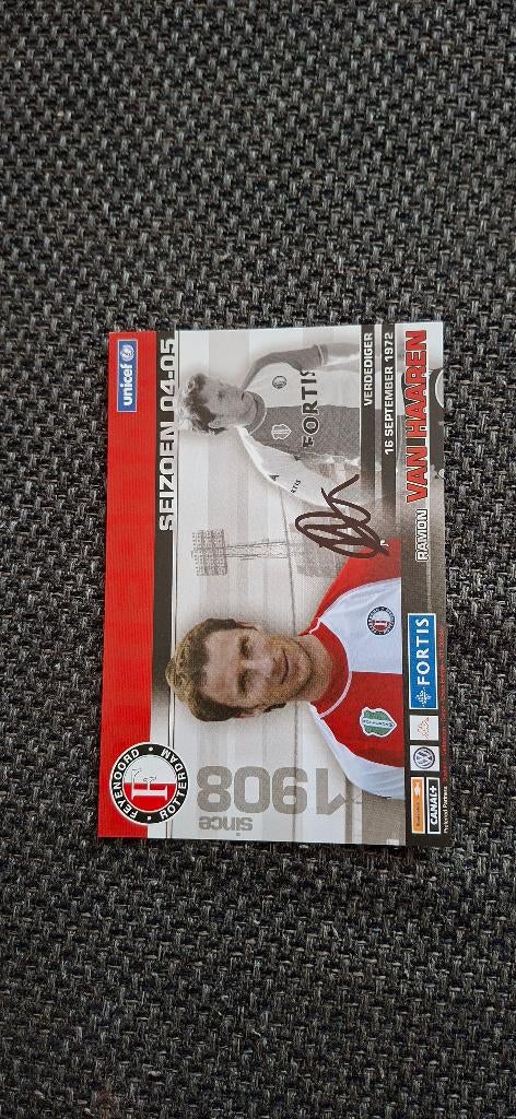 Spelerskaart met handtekening; Ramon van Haaren # Feyenoord, Ophalen of Verzenden, Nieuw, Feyenoord, Spelerskaart