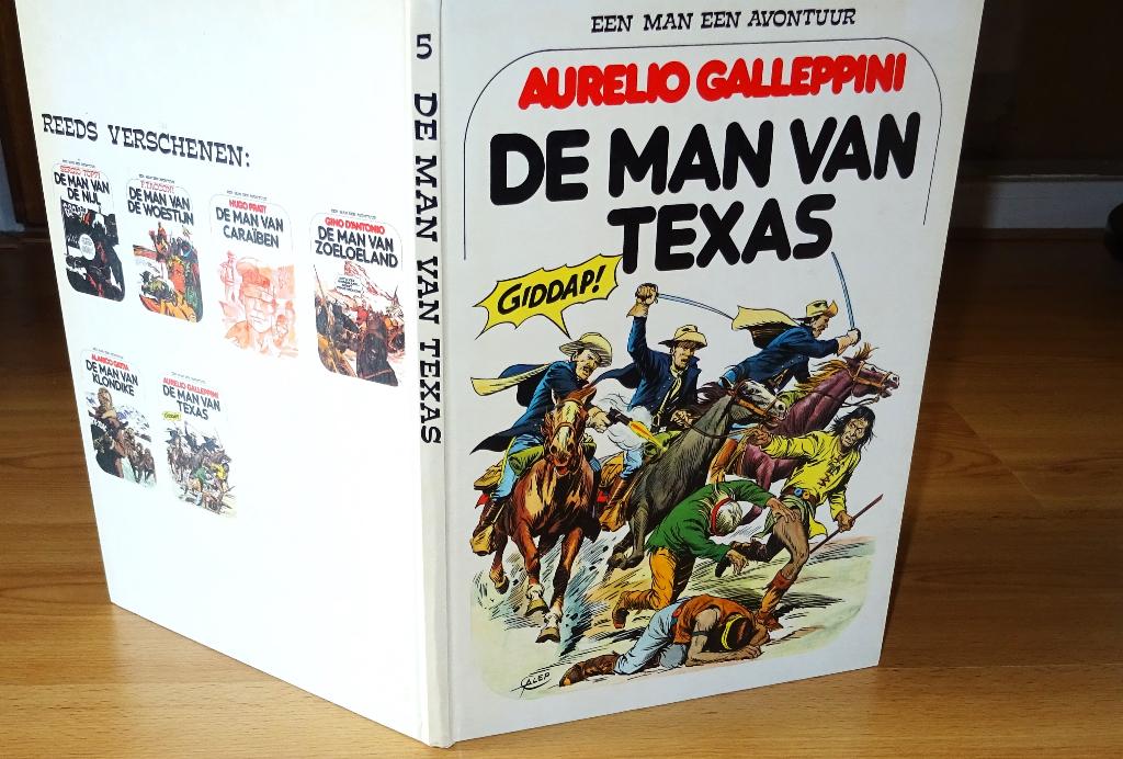 De man van Texas Een man een avontuur deel 6 hc 1e druk 1978, Eén stripboek, Ophalen of Verzenden, Gelezen