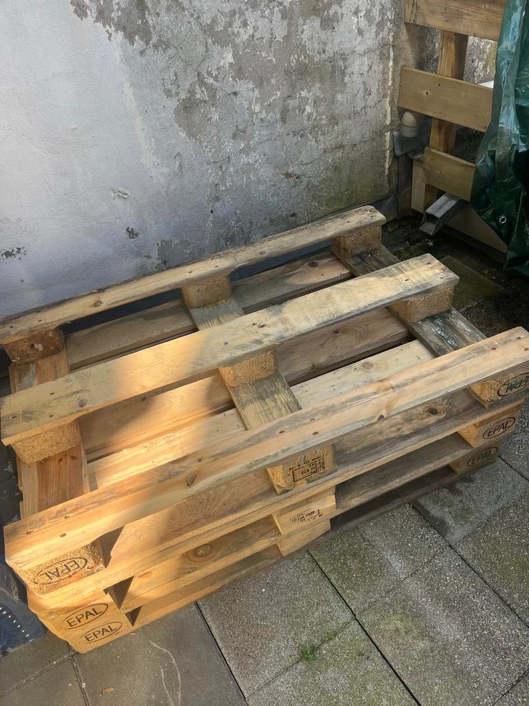 3 gebruikte Statiegeld (EPAL) pallets (ophalen voor 26-04), Gebruikt, 100 cm of meer, 60 cm of meer, Overige typen