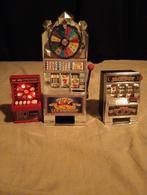 Set van 3 Mini Gokautomaten - Decoratie/Spaarvarkens, Verzamelen, Ophalen of Verzenden