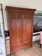 Houten kast met deuren en lade - 201x120x42 cm, Huis en Inrichting, Kasten | Kledingkasten, Ophalen, Gebruikt, 100 tot 150 cm