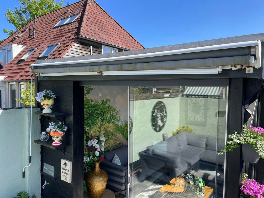 Zonnescherm 300x250 cm - Onderhoud nodig, Ophalen, Gebruikt, 150 tot 300 cm, 250 cm tot 450 cm