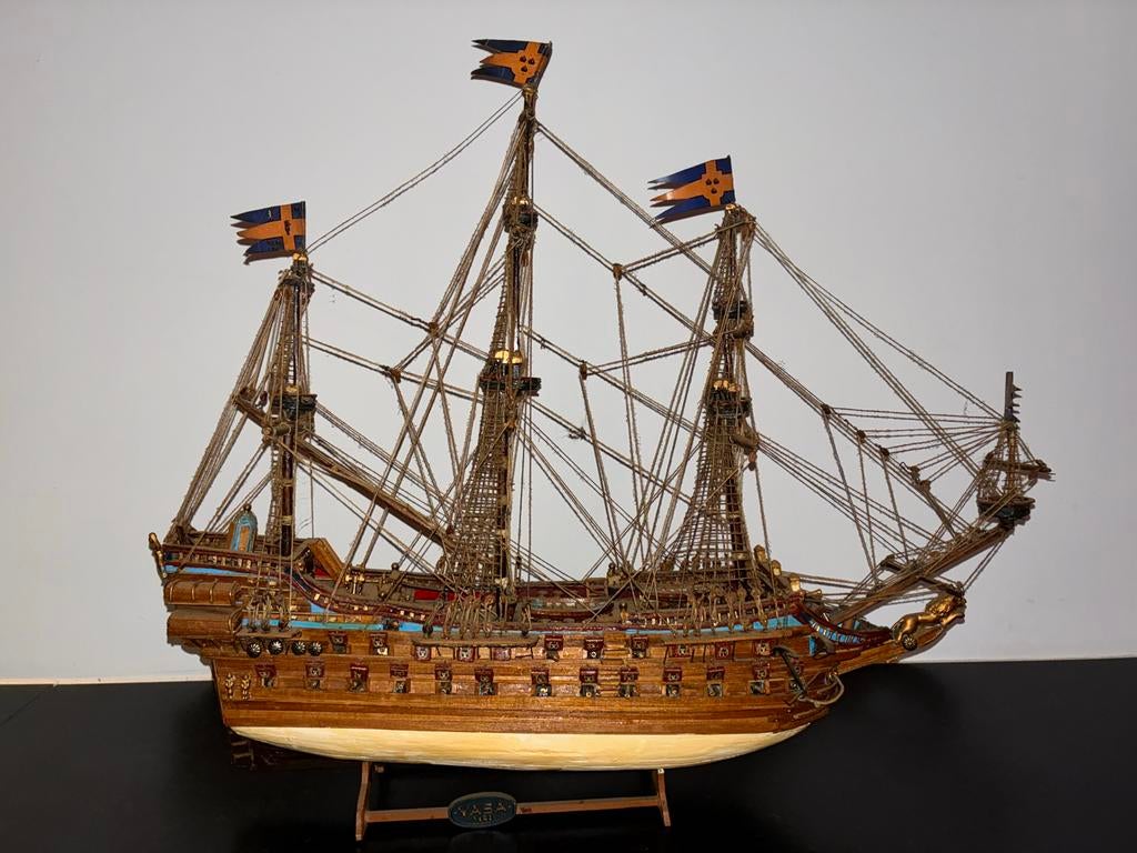 Gedetailleerd model van een historisch zeilschip, Ophalen of Verzenden, Zo goed als nieuw, Groter dan 1:32, Overige merken