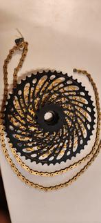 Sram XX1 Gold 10-50T 12speed Casette + Chain + XD body, Fietsen en Brommers, Fietsonderdelen, Zo goed als nieuw, SRAM, Derailleur of Ketting