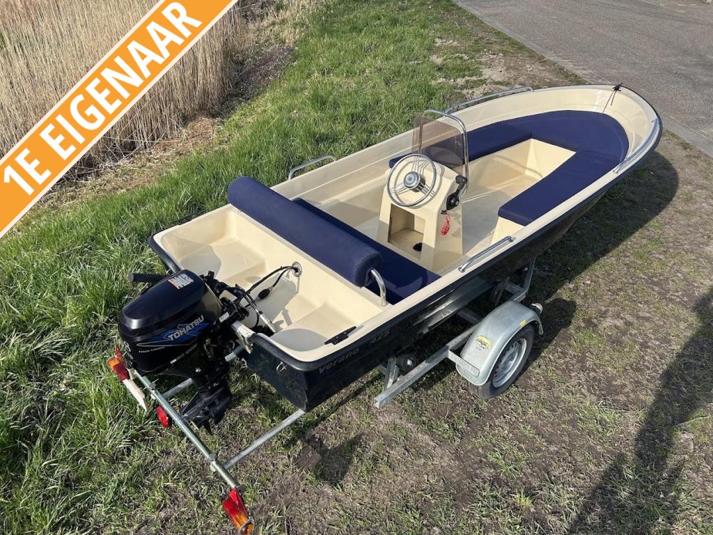 Verano 425| 9.8 pk Tohatsu| Trailer| Nieuw afdekzeil 2025, Watersport en Boten, Vis- en Consoleboten, Gebruikt, Tot 10 pk, 3 tot 6 meter