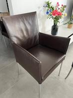 Bert Plantagie Eetkamerstoelen 10€ per stuk, Ophalen, Gebruikt, Bruin, Leer