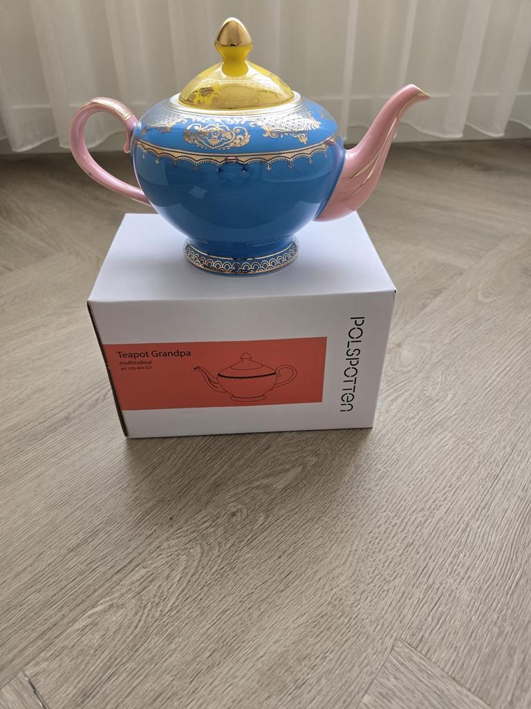 POLSPOTTEN Grandpa theepot multicolour, Keramiek, Overige typen, Nieuw, Ophalen of Verzenden