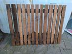 hekwerk gemaakt van gebruikt  hardhout  125 x 95 cm, Ophalen, Zo goed als nieuw, Hout, Tuinhek