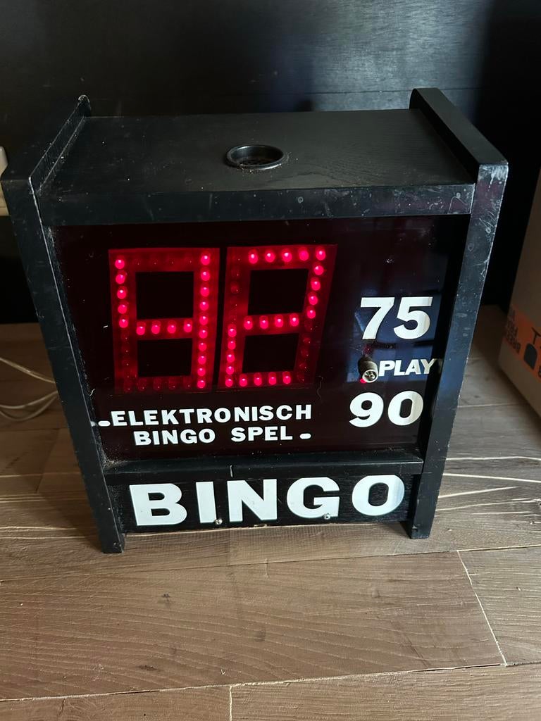 Vintage Elektronisch Bingo Spel - AJ 7590-A, Ophalen of Verzenden, Gebruikt