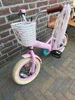 Roze kinderfietsje met mandje, Ophalen of Verzenden, Gebruikt, Minder dan 16 inch