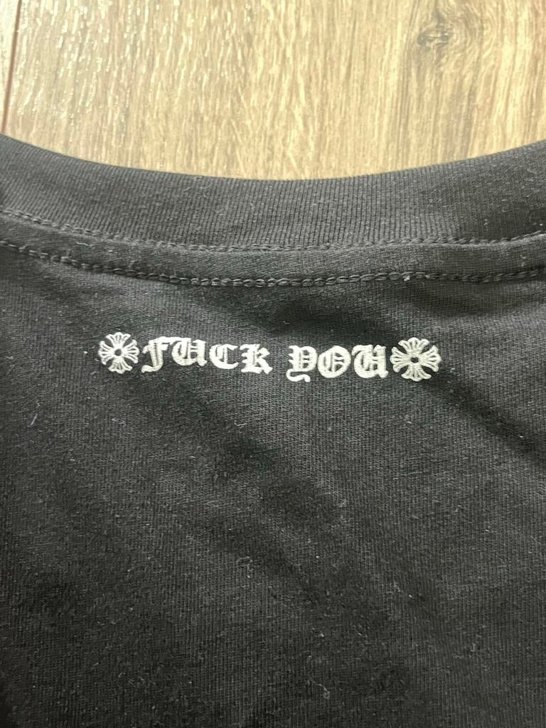 Chrome Hearts "Fuck You" Longsleeve Zwart, Kleding | Heren, Ophalen of Verzenden, Zo goed als nieuw, Maat 48/50 (M), Zwart