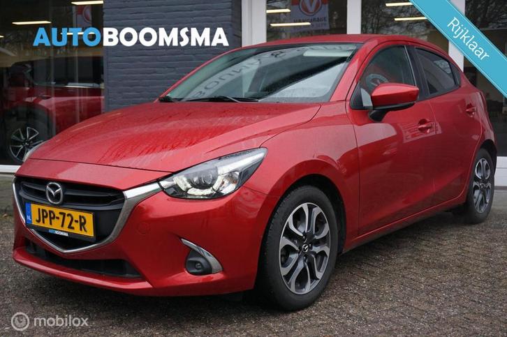 Mazda 2 1.5 Skyactiv-G 90pk Kizoku Clima Cruise Navi Led 16", Auto's, Mazda, Bedrijf, Te koop, ABS, Airbags, Airconditioning, Alarm