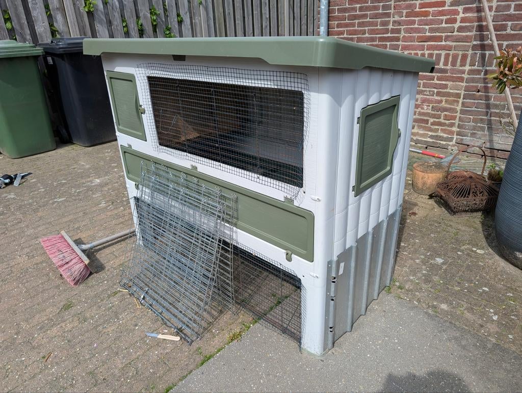 Kunst stof  konijnenhok met 3 hoogten, Ophalen, 90 cm of meer, Konijn, Hok