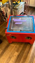 Zandstraal kast, Ophalen, Bumper