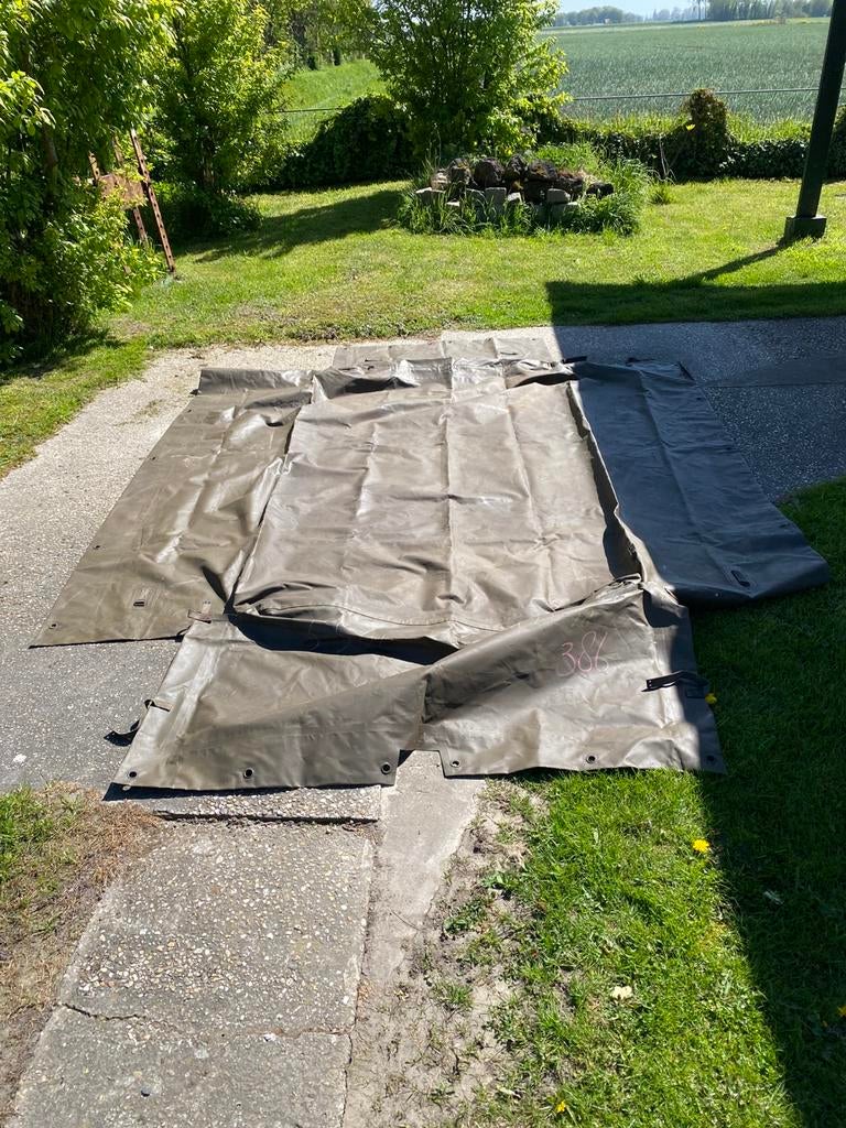 Zeil huif 1 ton aanhager, Ophalen of Verzenden, Landmacht, Nederland