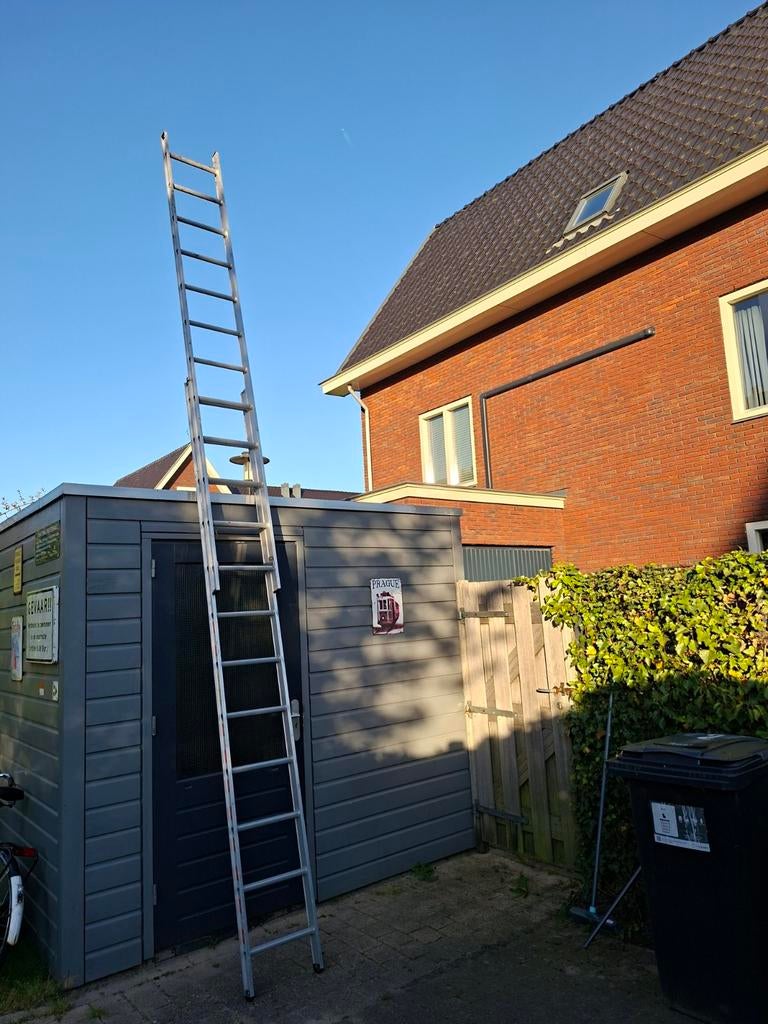 Altrex aluminium ladder 2x3 meter - nauwelijks gebruikt, Ophalen, Zo goed als nieuw, 4 meter of meer